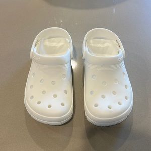 White Crocs Size M6 W8